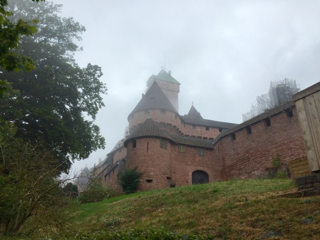 The castle seen on a particularly grim day. Due to its situation far above the plains below, you may end up with your head in the clouds.