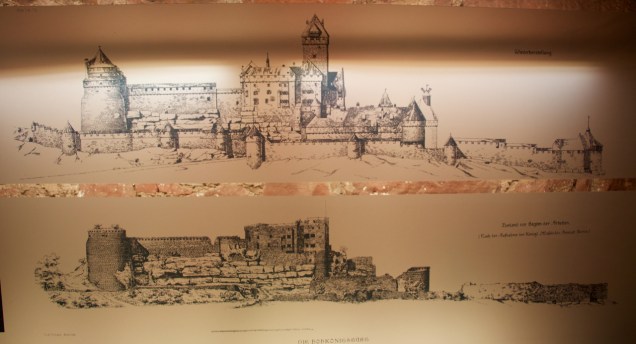 Bodo Ebhardt's drawings of the ruins and plans for reconstruction